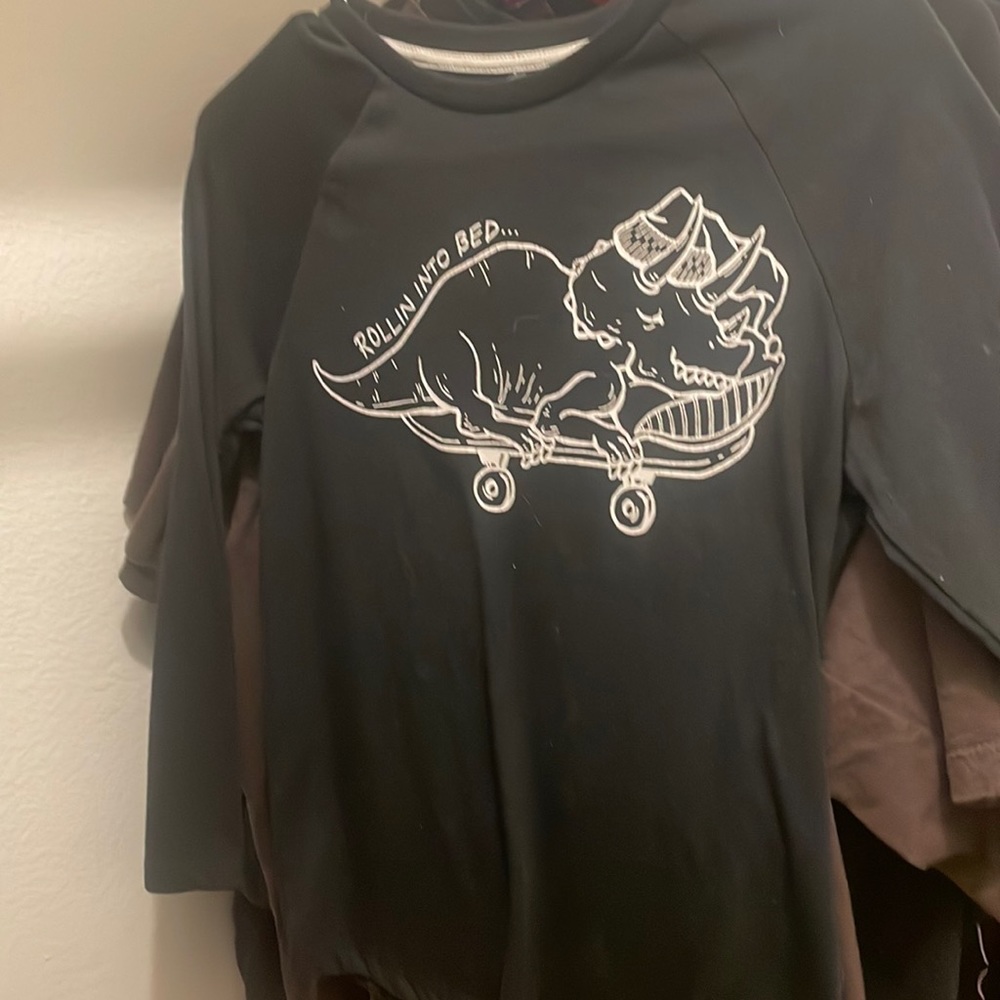 black dino shirt